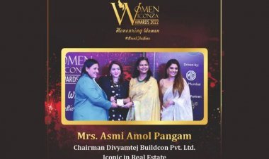 Mrs. Asmi Amol Pangam, a rising business person bags Woman Iconza 2022 award for showing excellence in the real estate industry