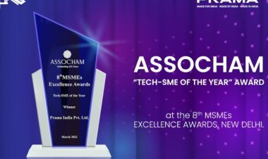 PRAMA India Bags 'Tech-SME of the Year' Award at ASSOCHAM's 8th MSMEs Excellence Awards