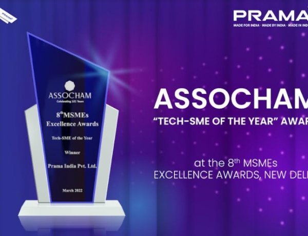 PRAMA India Bags 'Tech-SME of the Year' Award at ASSOCHAM's 8th MSMEs Excellence Awards