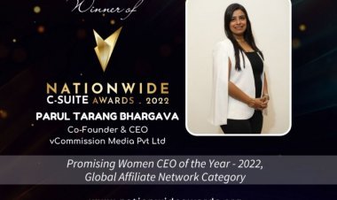 Ms. Parul Tarang Bhargava named as Promising Women CEO of the Year by Business Mint