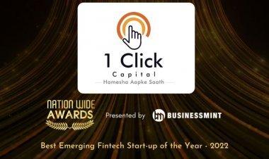 Business Mint named 1 Click Capital as Best Emerging Fintech start-up of the year 2022