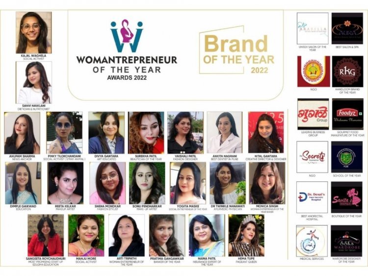 Womantrepreneur of the year season 1 organized between models and awardees in Pune