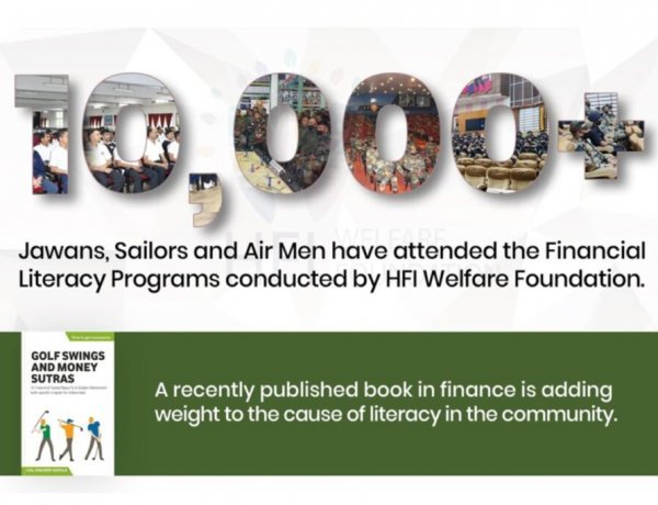 Golf Swings and Money Sutras, a book that is a boon to community welfare cause