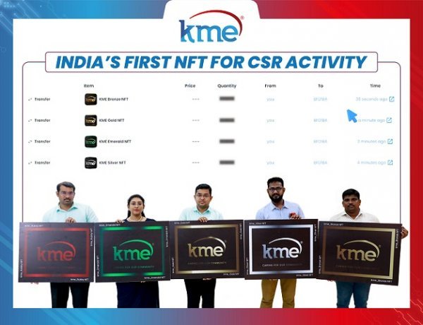 KME - India's First NFT for CSR Activity Launch