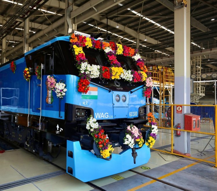 Alstom delivers 300th WAG12B electric locomotive to Indian Railways from Nagpur Depot