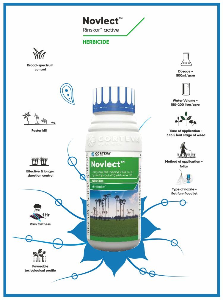 Corteva Agriscience® launches Novlect™, bringing farmers a new herbicide to control weed in rice fields