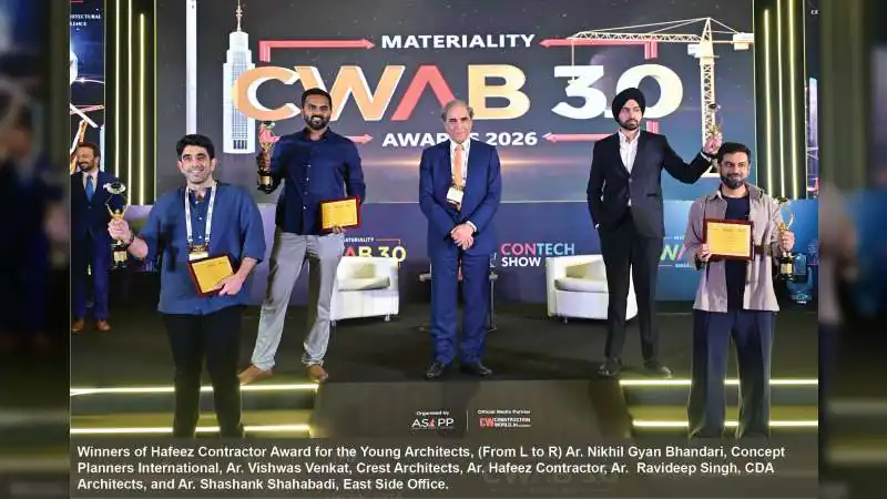 Hafeez Contractor raises urban concerns at CWAB Awards